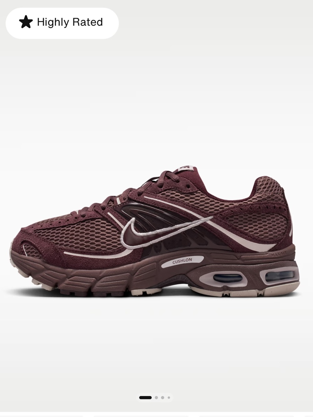 BRAND NEW Nike Women’s Burgundy Mesh Trail-Style Sneakers - Picture 2 of 9